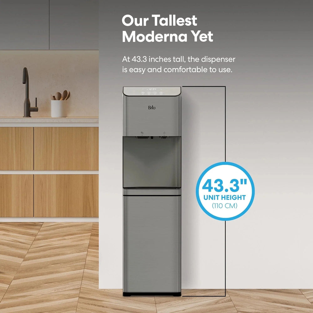 
                      
                        Brio Moderna Ice Dispenser & Bottom Load Water Cooler
                      
                    